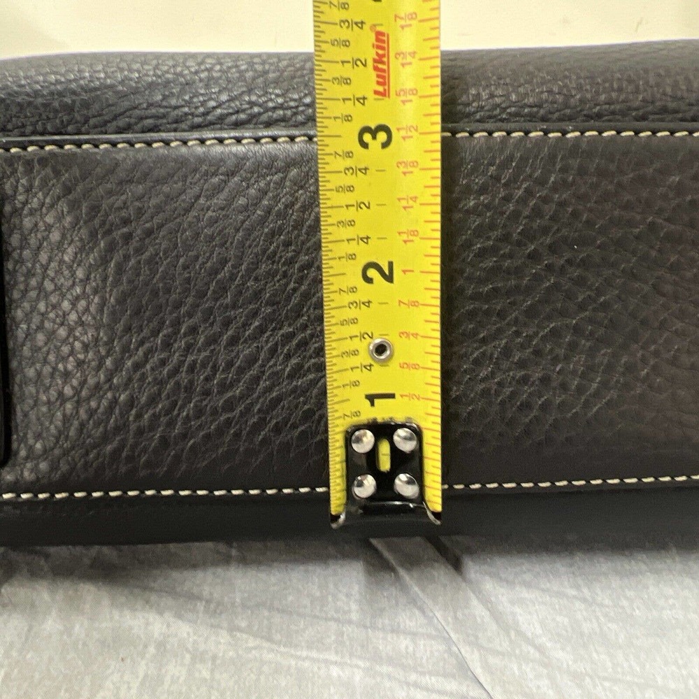 Dooney & Bourke Portofino? Pebble Leather Black Shoulder Bag FS Benefits Charity - Picture 10 of 15